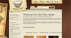 Desktop Screenshot of civilwarsutler.co.uk