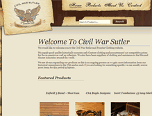 Tablet Screenshot of civilwarsutler.co.uk